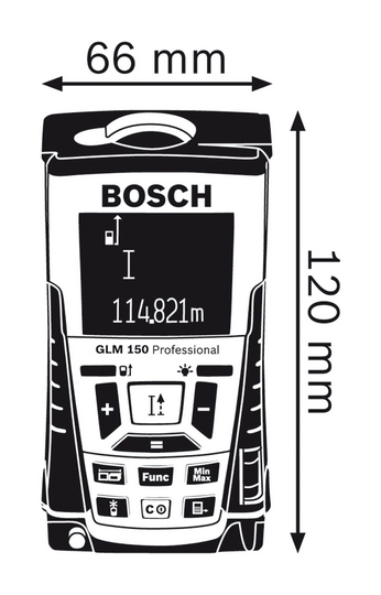博世GLM 150/150米手持激光測(cè)距儀 博世GLM 150/150米手持激光測(cè)距儀